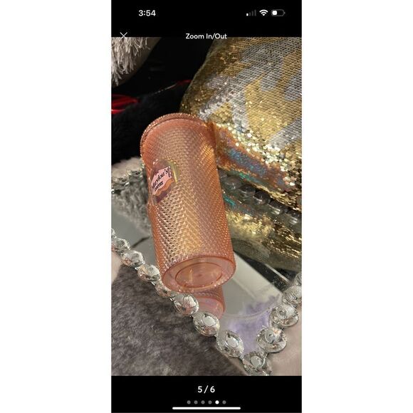 Marylous mary lou studdded pink unicorn tumbler cup bottle - Picture 5 of 5